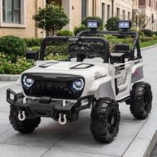 Детский электромобиль M 6325EBLR-1 белый Jeep с EVA колесами