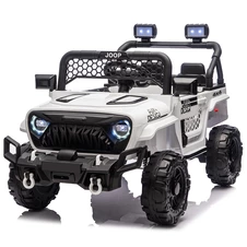 Детский электромобиль M 6325EBLR-1 белый Jeep с EVA колесами фото 11