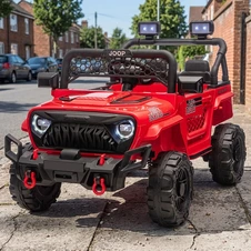 Детский электромобиль M 6325EBLR-3 красный Jeep с EVA колесами