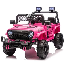Детский электромобиль M 6325EBLR-8 розовый Jeep с EVA колесами фото 11