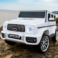 Детский джип на аккумуляторе M 6236EBLR-1 белый Mercedes