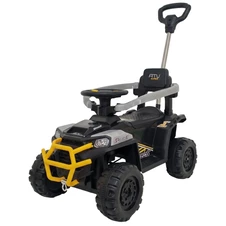 Квадроцикл - толокар M 6300EBLR-11-6 серо-желтый пульт управления