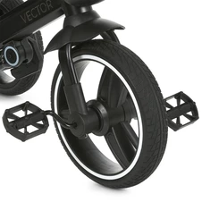 Велосипед с родительской ручкой El Camino Vector ME 1162-1 Night Black черный фото 16