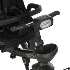 Велосипед с родительской ручкой El Camino Vector ME 1162-1 Night Black черный фото 32