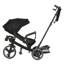 Велосипед с родительской ручкой El Camino Vector ME 1162-1 Night Black черный фото 66