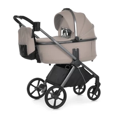 Универсальная коляска El Camino Elle ME 1221 Beige бежевая 2 в 1 с сумочкой