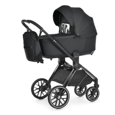 Универсальная коляска El Camino Prestige ME 1124-3 Black черная 2 в 1 люлька и прогулочный блок