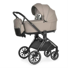 Универсальная коляска El Camino Prestige ME 1124-3 Taupe Beige бежевая 2 в 1 люлька и прогулочный блок