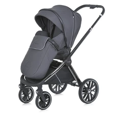Универсальная коляска El Camino Prestige ME 1124-3 Magnet Gray темно-серая 2 в 1 люлька и прогулочный блок фото 11