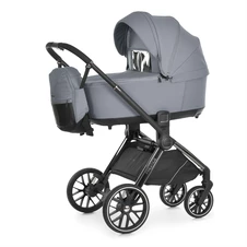 Универсальная коляска El Camino Prestige ME 1124-3 Frost Gray светло-серая 2 в 1 люлька и прогулочный блок