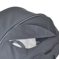 Универсальная коляска El Camino Prestige ME 1124-3 Frost Gray светло-серая 2 в 1 люлька и прогулочный блок фото 32