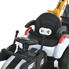 Детский трактор M 6027EBLR-4 синий с ковшами и прицепом фото 44