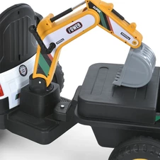 Детский трактор M 6027EBLR-4 синий с ковшами и прицепом фото 55