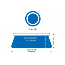 Надувной бассейн Avenli 17794EU с фильтр-насосом 366 х 76 см фото 44