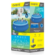 Надувной бассейн Avenli 17794EU с фильтр-насосом 366 х 76 см фото 66