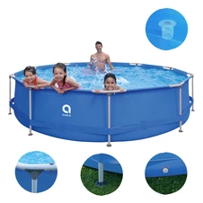 Каркасный бассейн Avenli 17799EU круглый с фильтр-насосом 366 х 76 см фото 11