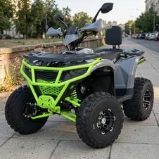 Бензиновый квадроцикл AX125-2-3 черно-красный с фаркопом купить