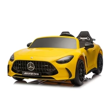 Двухместный электромобиль M 6313EBLR-6(24V) Mercedes желтый с четырьмя моторами купить