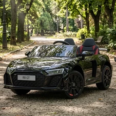 Двухместный детский электромобиль M 6310EBLR-2 черный Audi