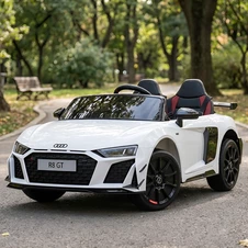 Двухместный детский электромобиль M 6310EBLR-1 белый Audi