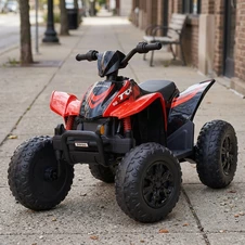 Детский квадроцикл на аккумуляторе M 6309EL-3 красный с мягким сиденьем