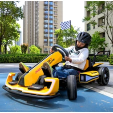 Детский электрокарт M 6148EL-6(24V) желтый с двумя двигателями по 150W фото 33