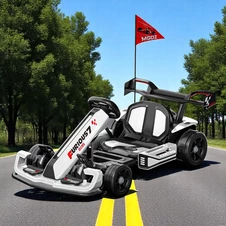 Детский электрокарт M 6148EL-1(24V) белый с двумя двигателями по 150W фото 33