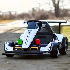 Детский электрокарт M 6322EBLR-1 белый с двумя моторами и пультом управления