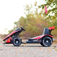 Детский электрокарт M 6322EBLR-3 красный с двумя моторами и пультом управления фото 11