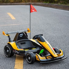 Детский электрокарт M 6322EBLR-6 желтый с двумя моторами и пультом управления фото 11