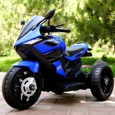 Детский мотоцикл на аккумуляторе M 4454ELR-4 синий пульт управления