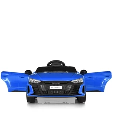 Детский электромобиль M 4938EBLR-4 Audi синий мягкое сиденье фото 11