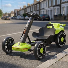 Детский электрокарт M 6145(A)EBR-5 зеленый с пультом и подсветкой