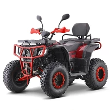 Бензиновый квадроцикл AT200L-2-3 черно-красный с двигателем 200 куб.