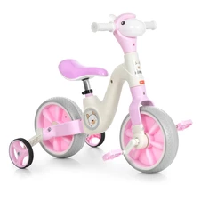 Детский беговел 10 д. MBB 1056 Pink велосипед розовый