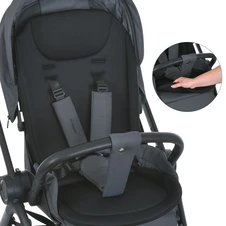 Прогулочная коляска El Camino Chloe ME 1191 Emerald Green зеленая с реверсивным блоком фото 88