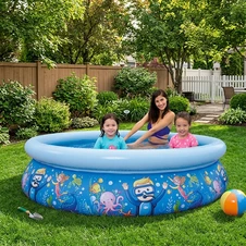 Детский надувной бассейн Avenli 17788 круглый 205 х 47 см купить