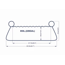Детский надувной бассейн Avenli 17788 круглый 205 х 47 см фото 77