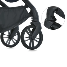 Универсальная коляска 2 в 1 El Camino Coil ME 1190 Vulcan Gray темно-серая люлька + блок фото 99