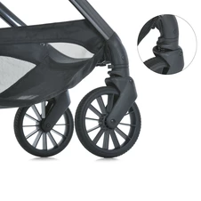 Универсальная коляска 2 в 1 El Camino Riviera ME 1183 Vulcan Gray темно-серая с люлькой и блоком фото 14