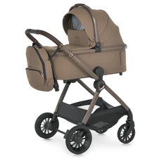 Универсальная коляска 2 в 1 El Camino Riviera ME 1183 Hot Chocolate коричневая с люлькой и блоком