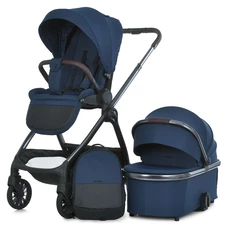 Универсальная коляска 2 в 1 El Camino Riviera ME 1183 Hot Chocolate коричневая с люлькой и блоком фото 11