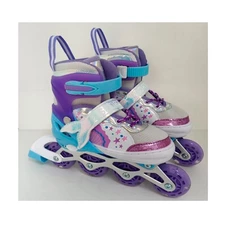 Детские ролики A4165-S-V раздвижные фиолетовые размер 35-38