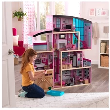 Деревянный кукольный домик MD 1430 четырехэтажный с мебелью фото 11