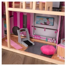 Деревянный кукольный домик MD 1430 четырехэтажный с мебелью фото 77