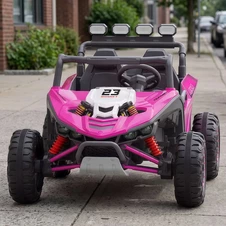Двухместный детский электромобиль багги M 6373EBLR-8(24V) розовый с 2 моторами по 200 Вт