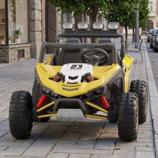 Двухместный детский электромобиль багги M 6373EBLR-6(24V) желтый с 2 моторами по 200 Вт
