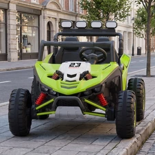 Двухместный детский электромобиль багги M 6373EBLR-5(24V) зеленый с 2 моторами по 200 Вт