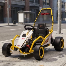 Детский электрокарт M 6374EL-6(24V) желтый с EVA колесами