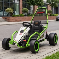 Детский электрокарт M 6374EL-5(24V) зеленый с EVA колесами